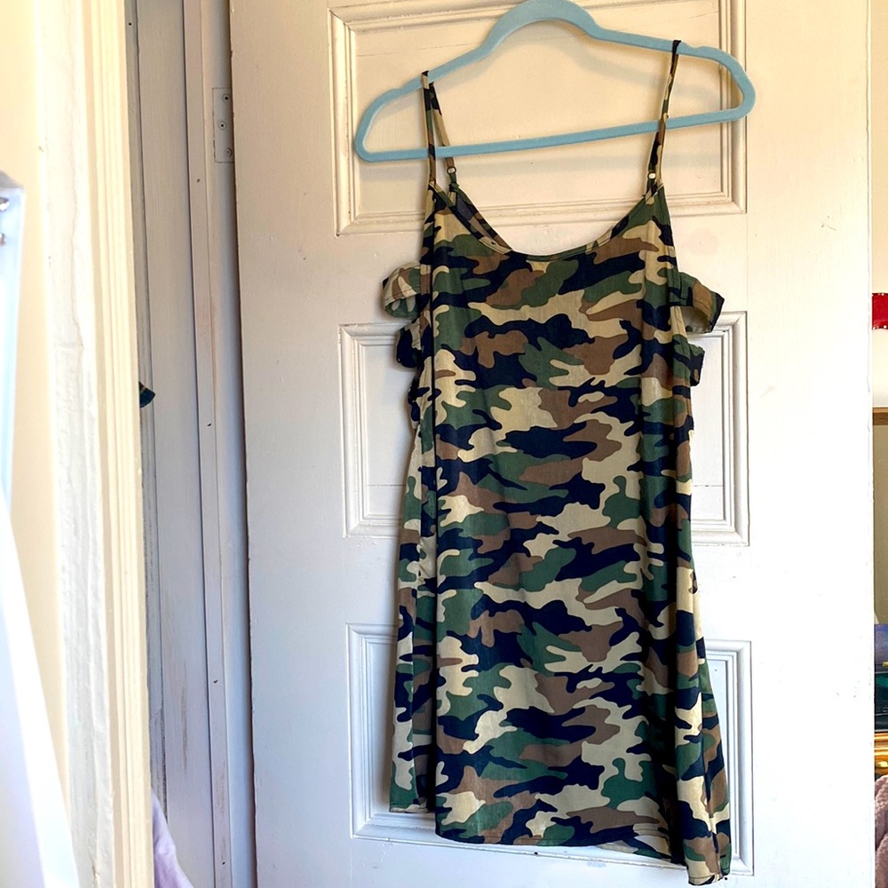 Blue Rain Camo Dress